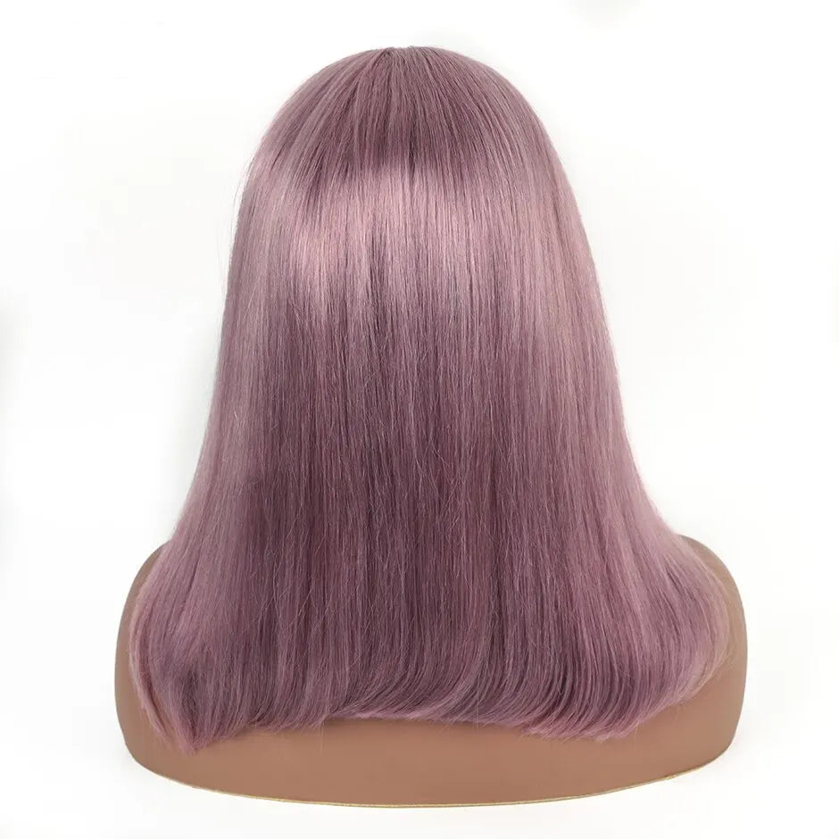 Ash Purple Bob Wig