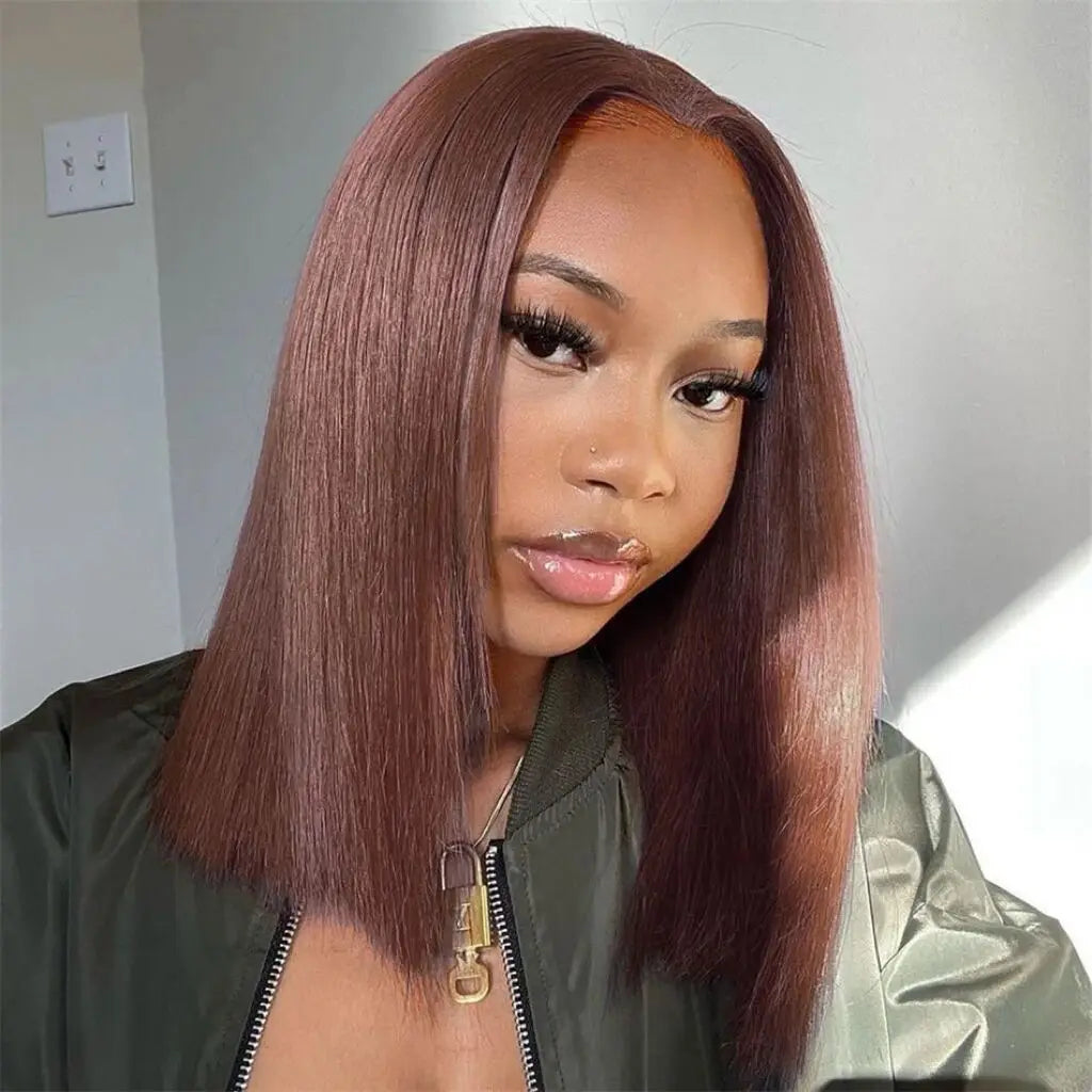 Chocolate Brown Straight  Wig