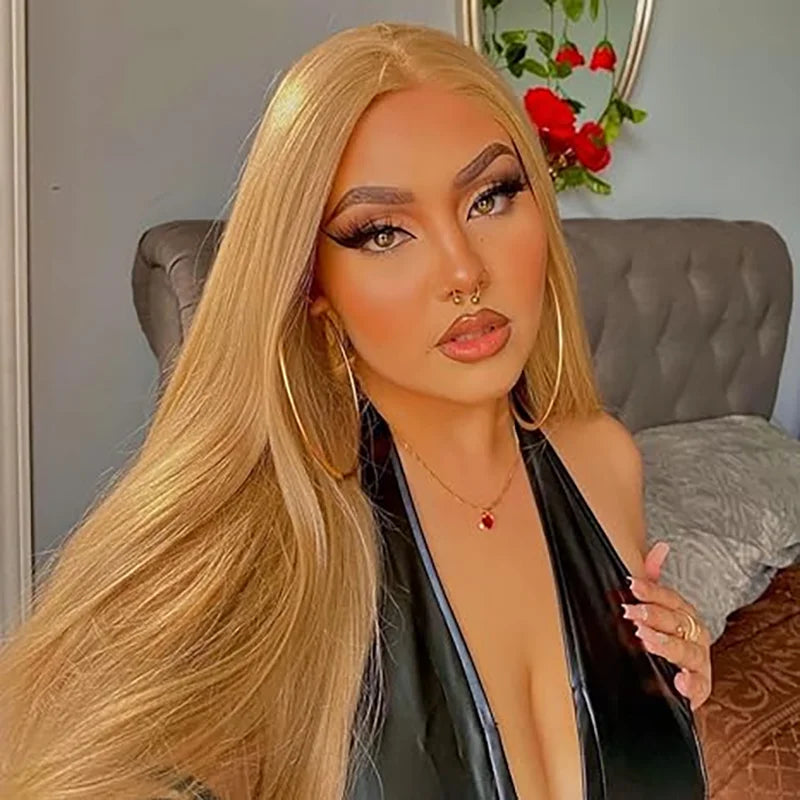 Honey Blonde Bone Wig