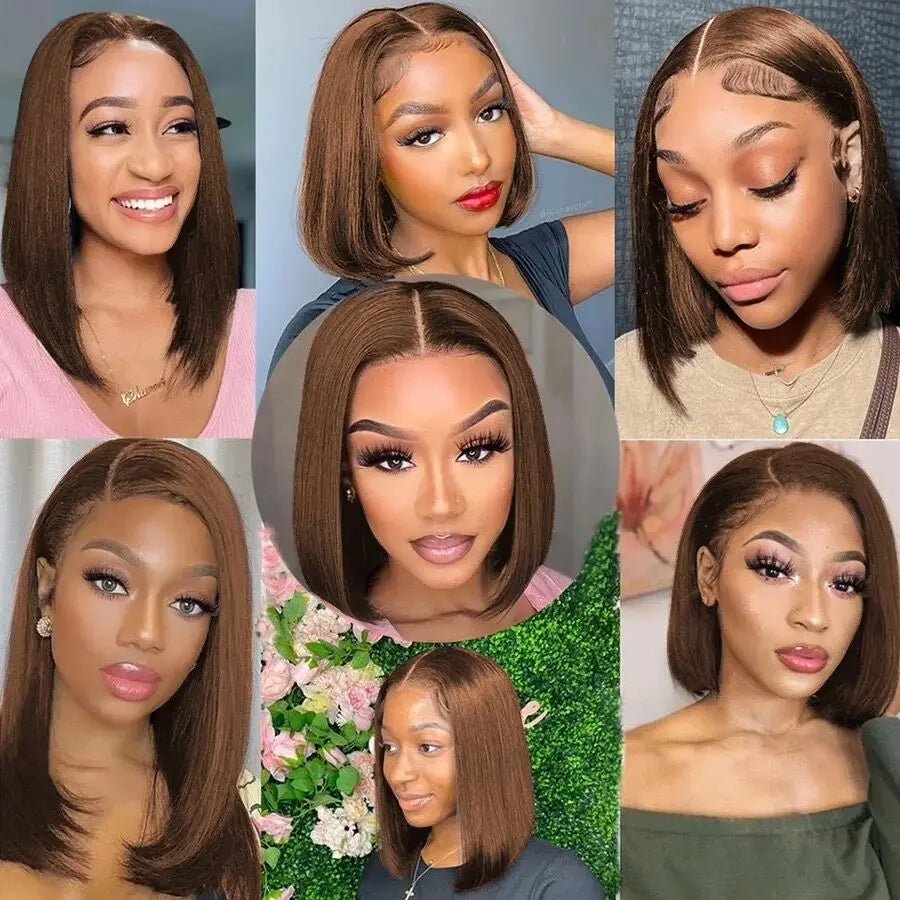 Chocolate Brown Straight  Wig