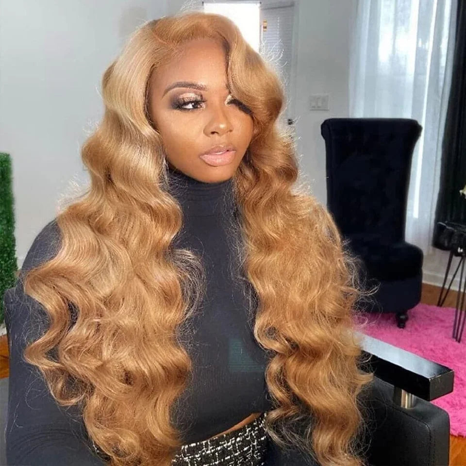 Honey Blonde Body Wave Wig