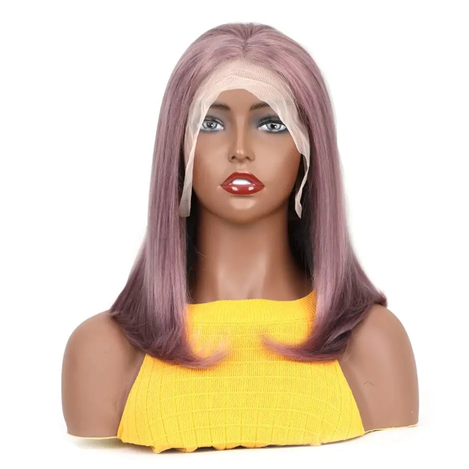 Ash Purple Bob Wig