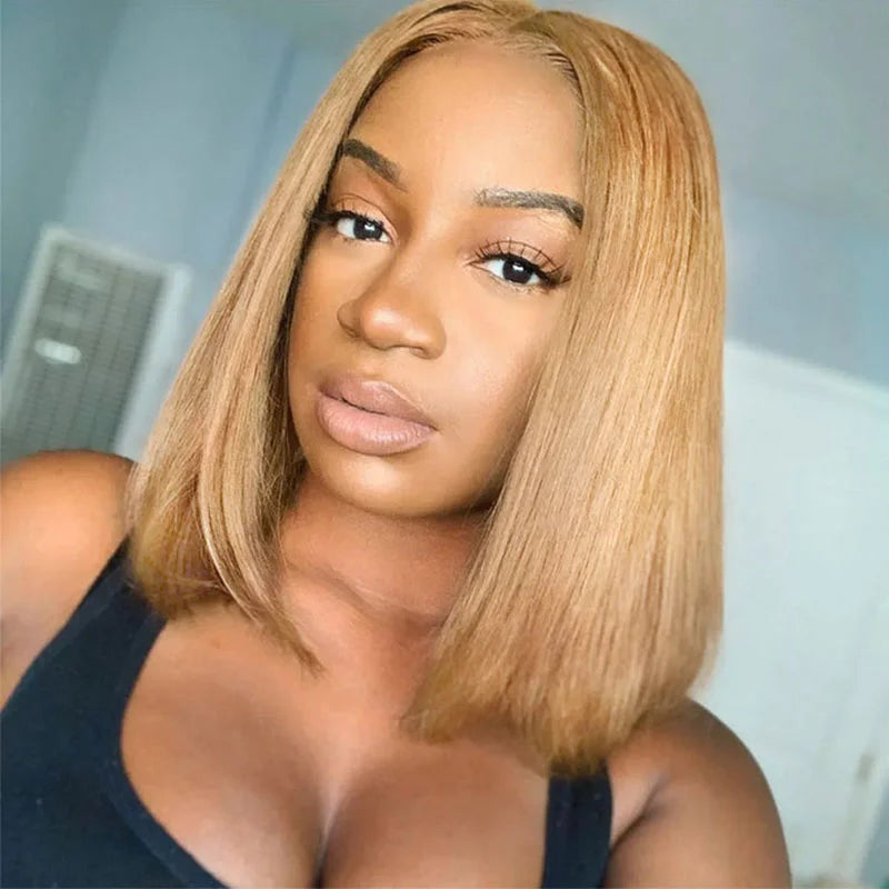 Honey Blonde Bob Wig