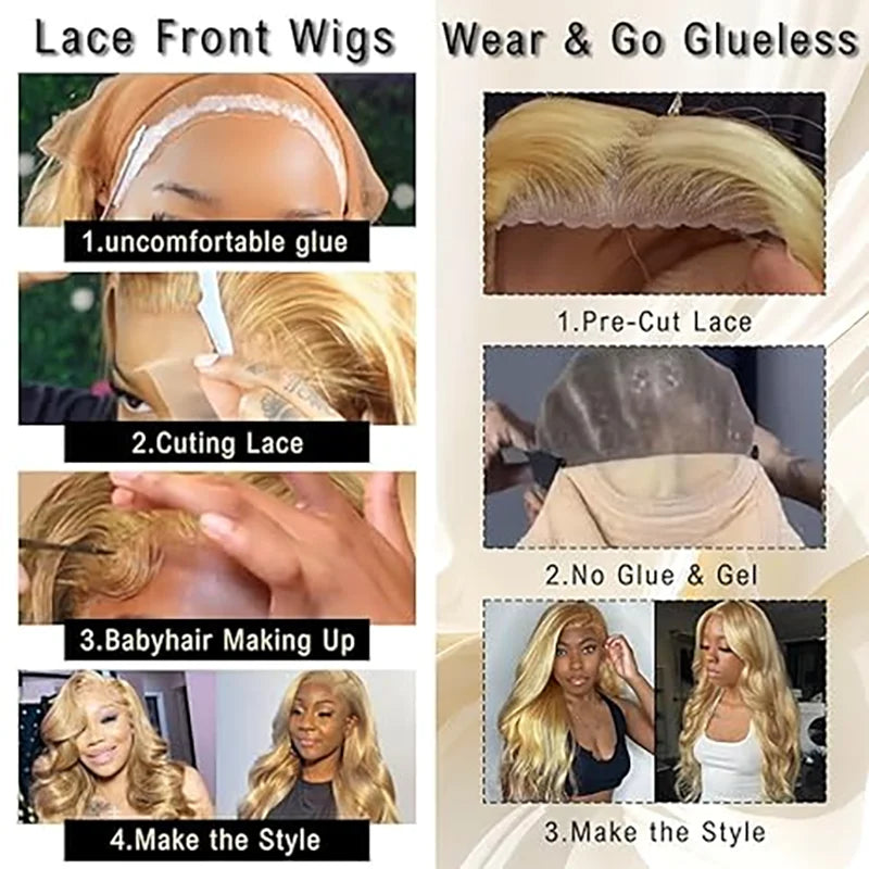 Honey Blonde Body Wave Wig